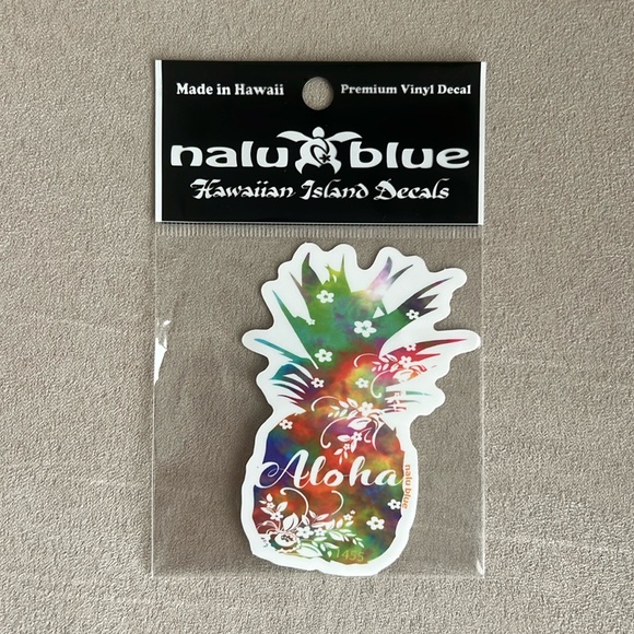 New Nalu Blue Hawaiian Vinyl Decal π - Picture 1 of 2